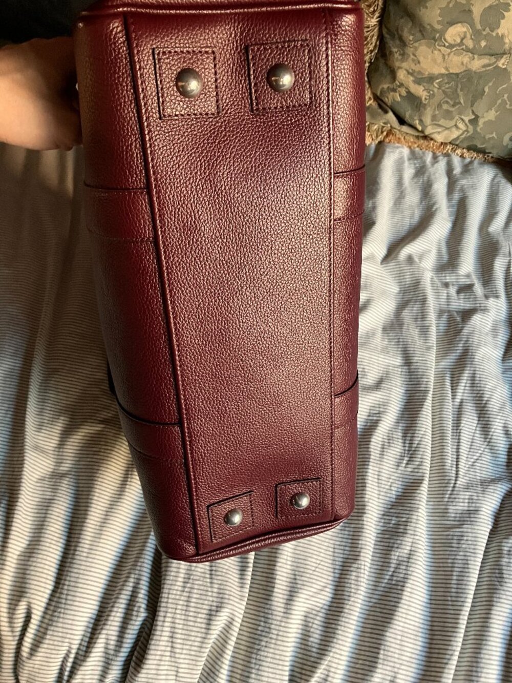 Mulberry Bayswater Black Cherry Small Classic Grain - Picture 9 of 12